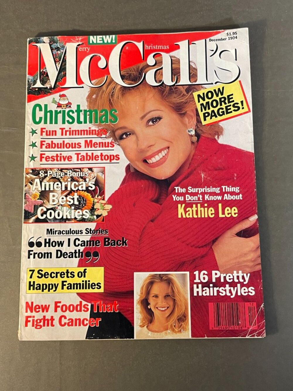 1994 DECEMBER MCCALL'S MAGAZINE - KATHIE LEE FRONT COVER - E 468